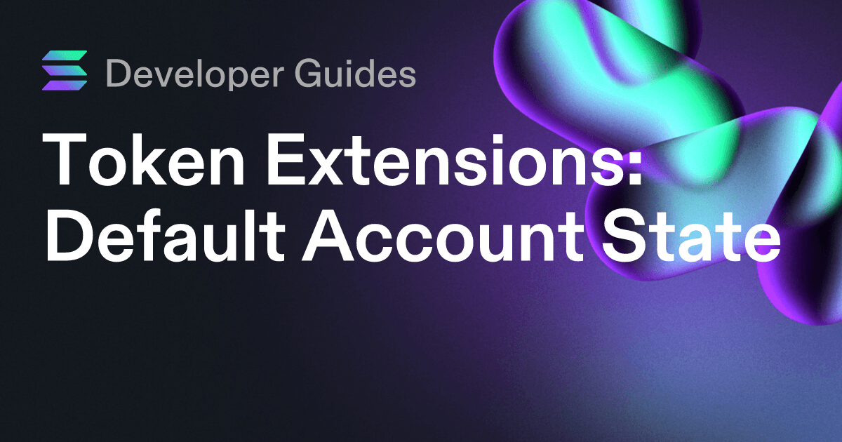 How to use the Default Account State extension